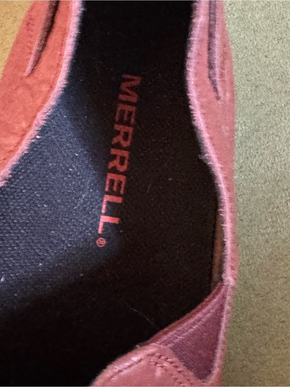 Merrell womens Slip-On Loafers in Burgundy with White Sole - Picture 7 of 9